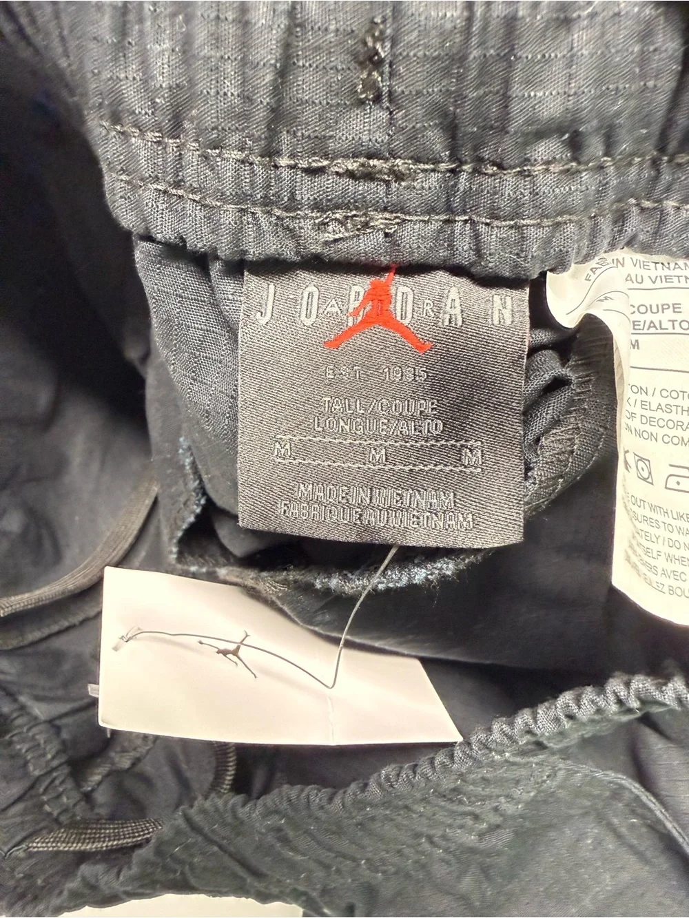 Nike Jordan Flight  Utility Pants Ripstop Pattern (HV0530-010)Mens M-tall NWT